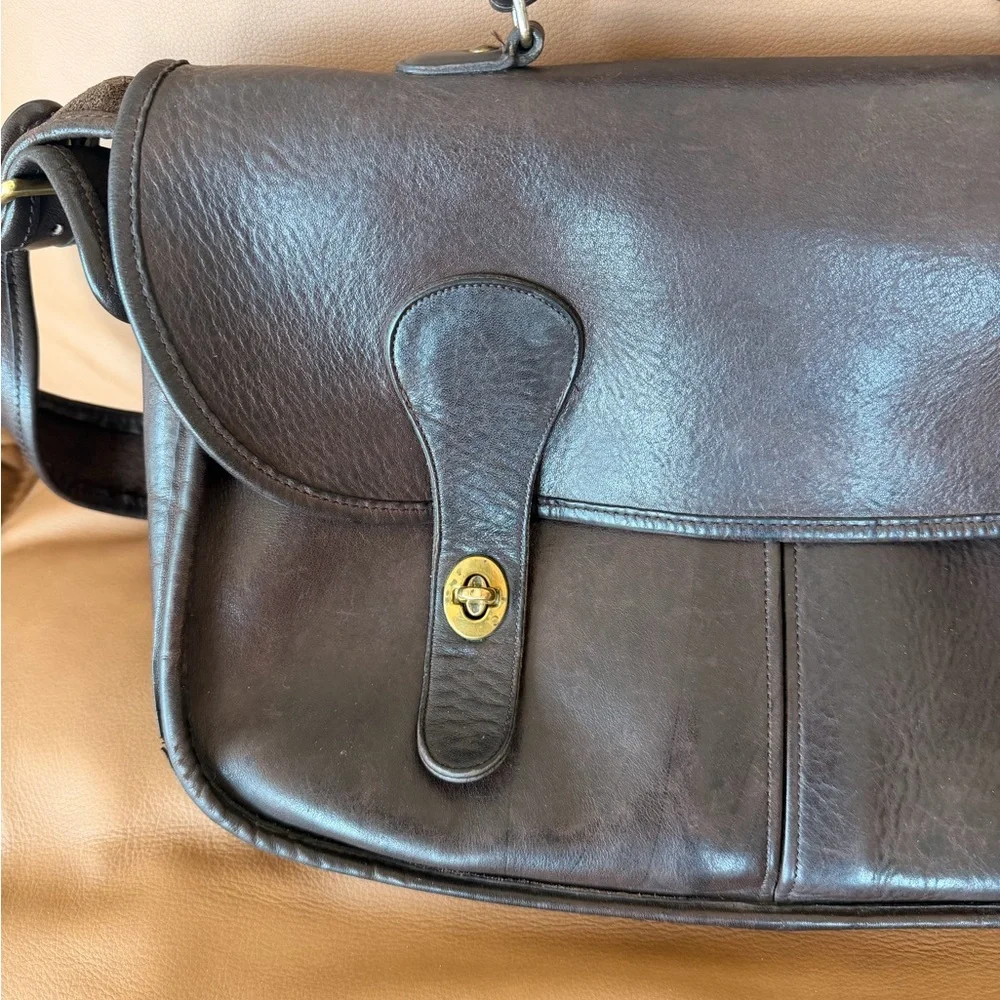 Vintage Coach Leather Messenger Bag